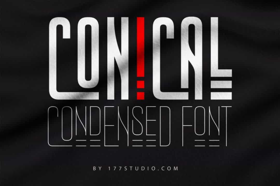 Conical Condensed Font Image 1