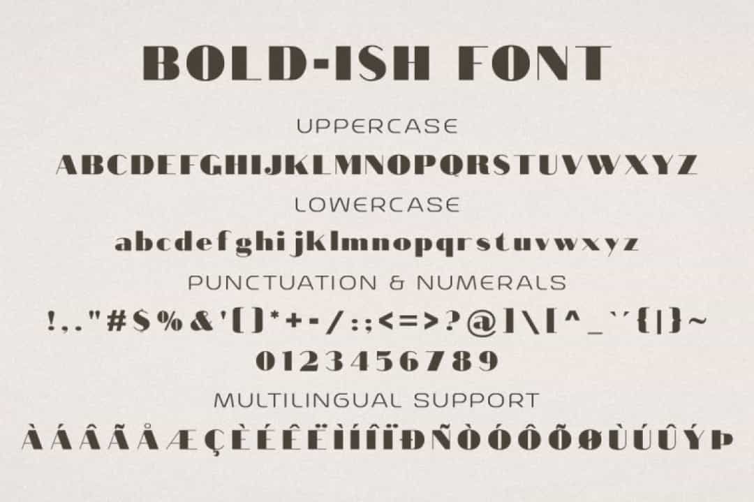 Bold-ish Font Image 3