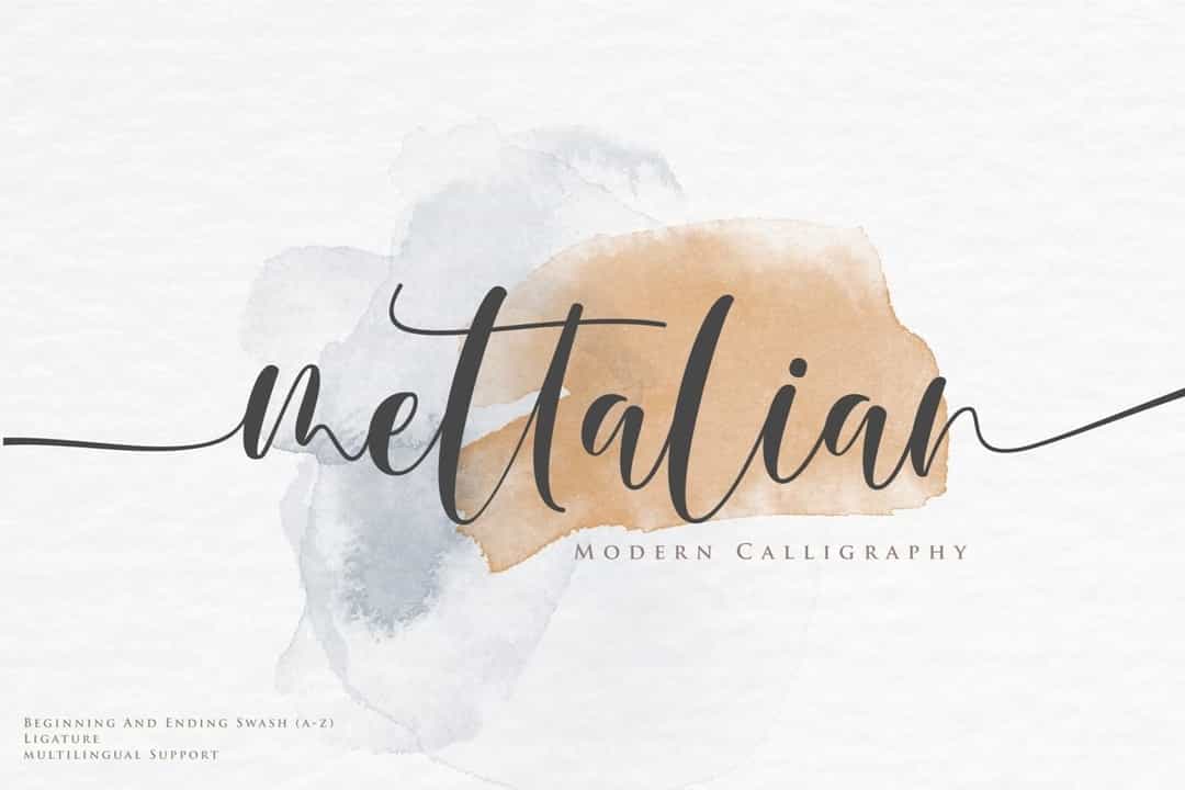 Mettalian Font Image 1