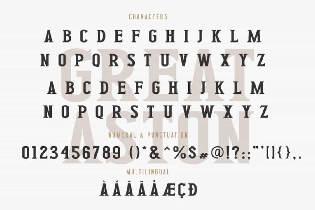 Great Aston Font Image 3