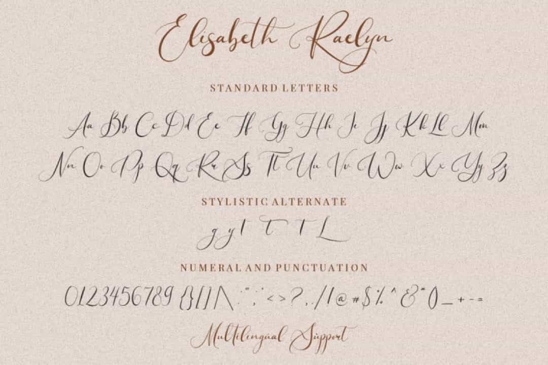 Elisabeth Raelyn Font Image 3