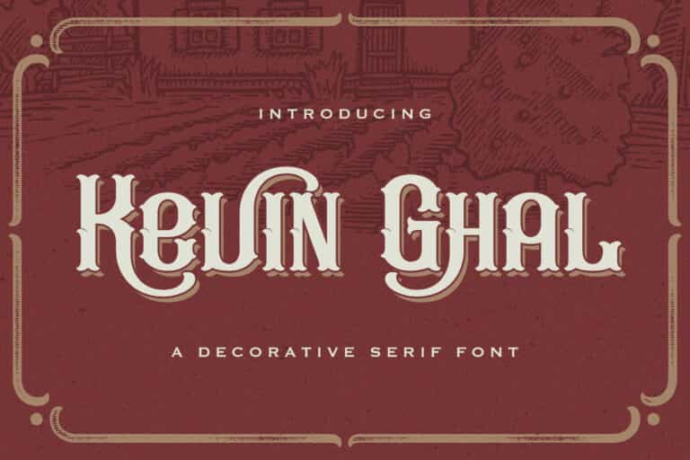Kevin Ghal Font Image 1