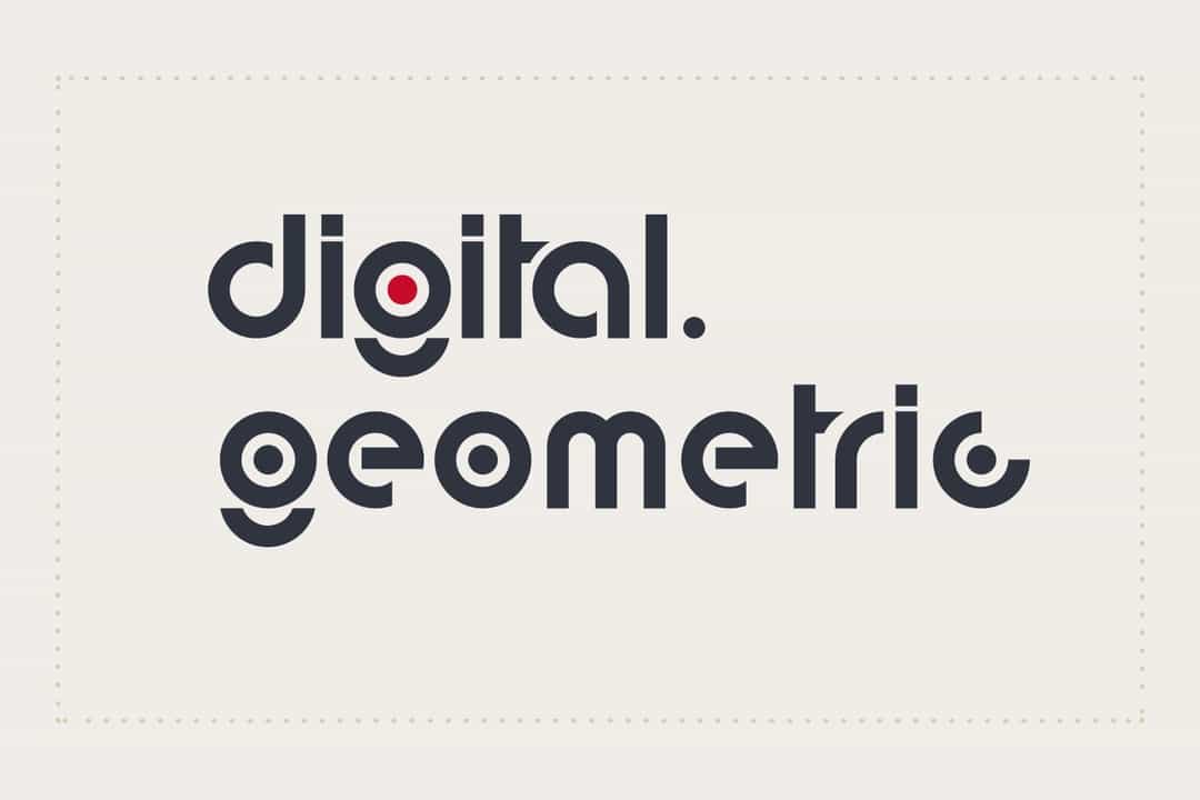 Digital Geometric Font Image 1