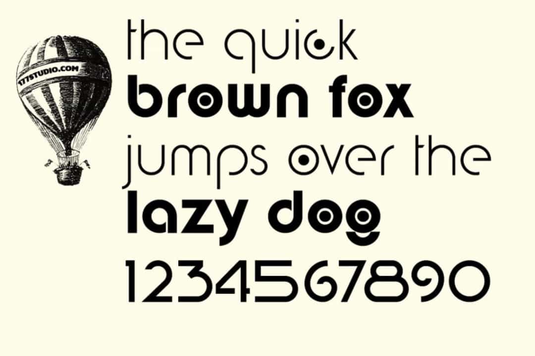 Digital Geometric Font Image 3