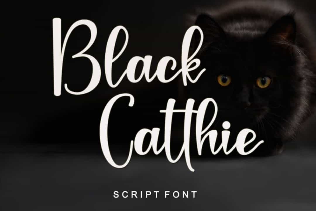 Black Catthie Font Image 1