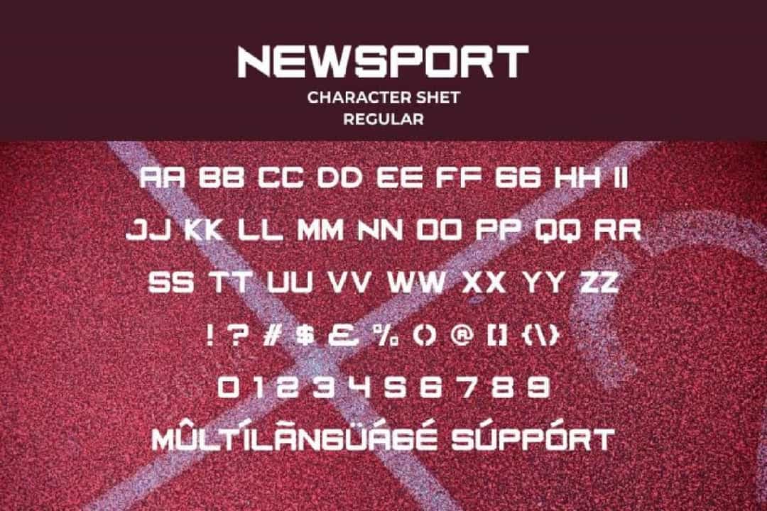 Newsport Font Image 3