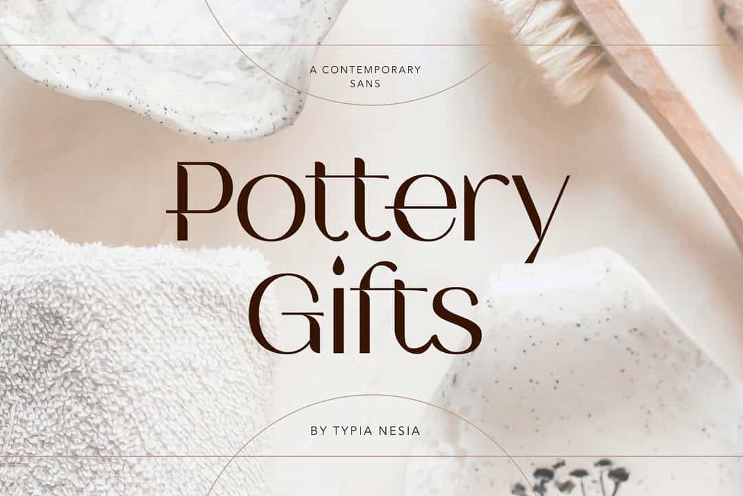 Pottery Gifts Font Image 1