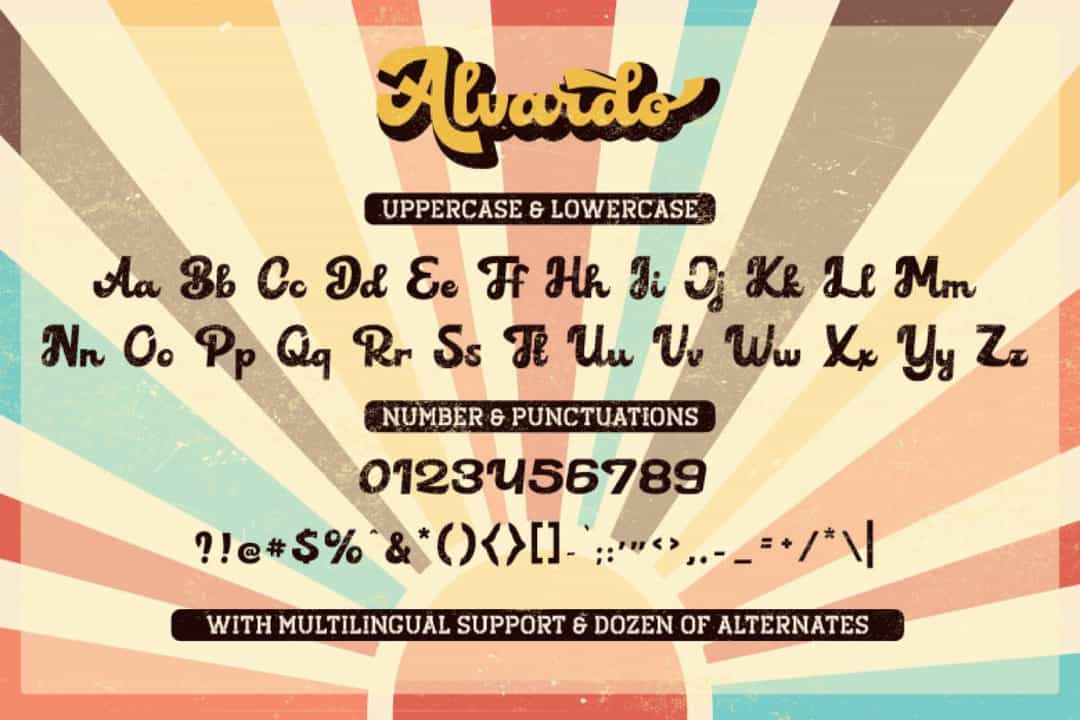 Alvardo Font Image 3