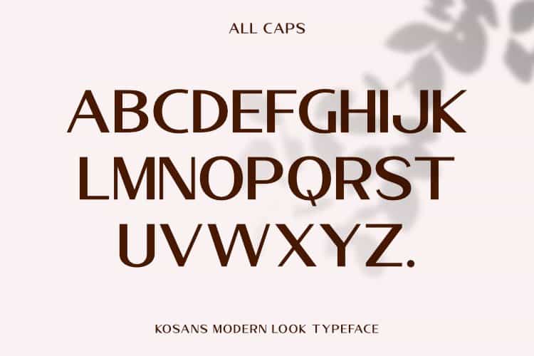 Kosans Font Image 2