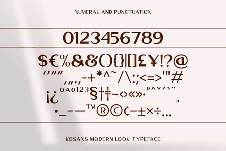 Kosans Font Image 3