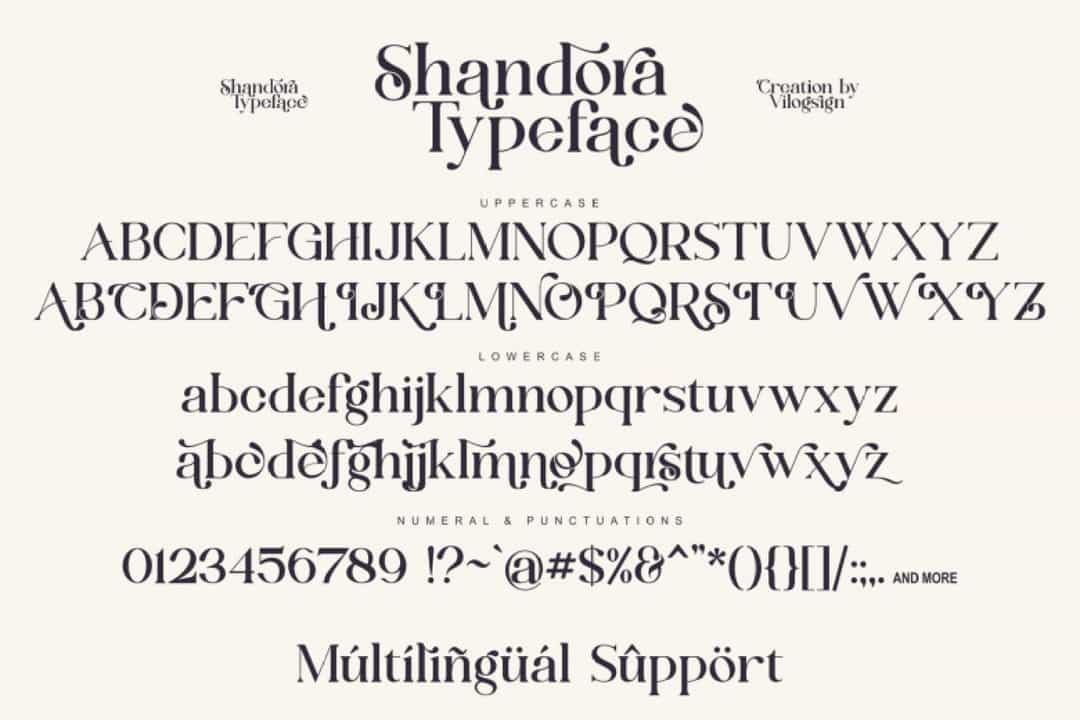 Shandora Typeface Image 3