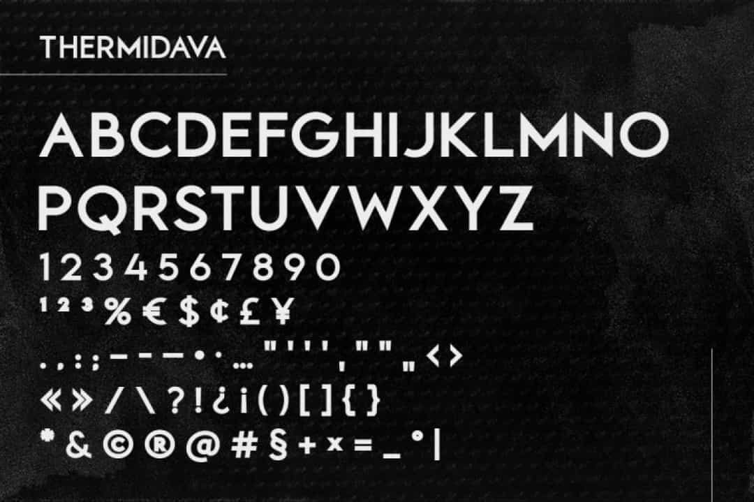 Thermindava Font Image 3