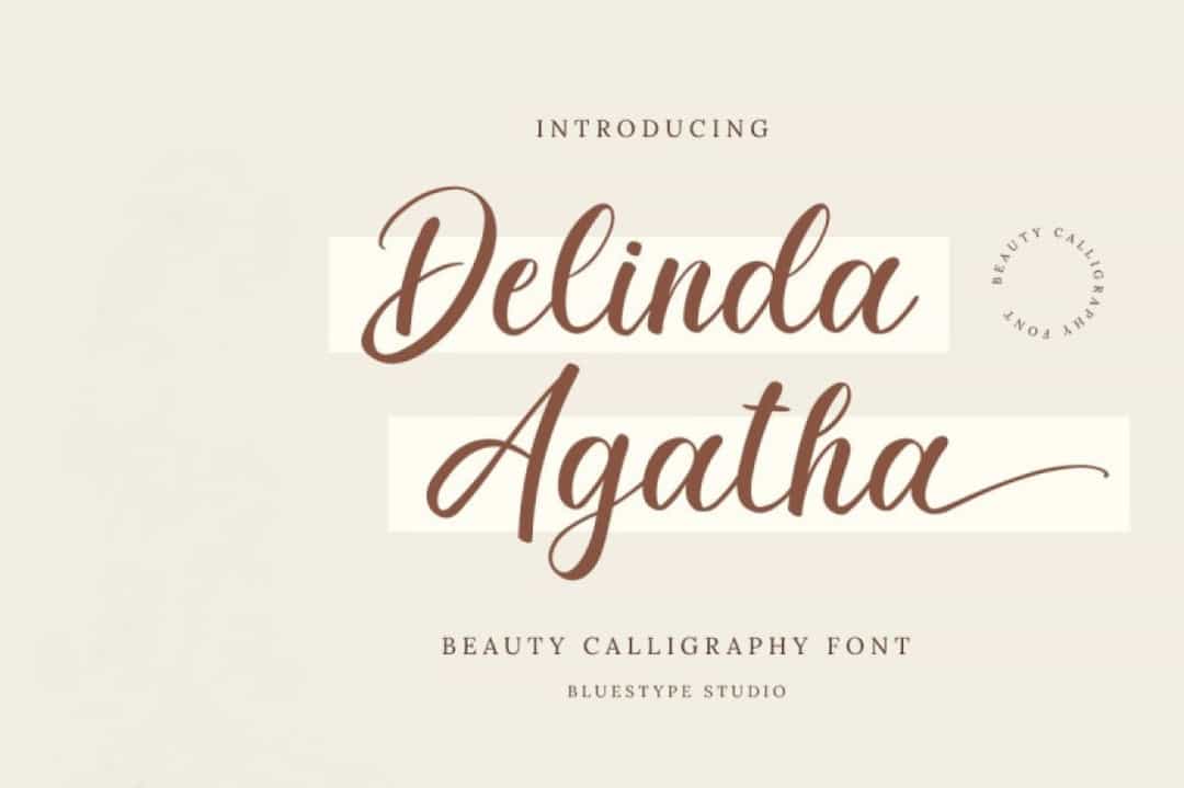 Delinda Agatha Font Image 1