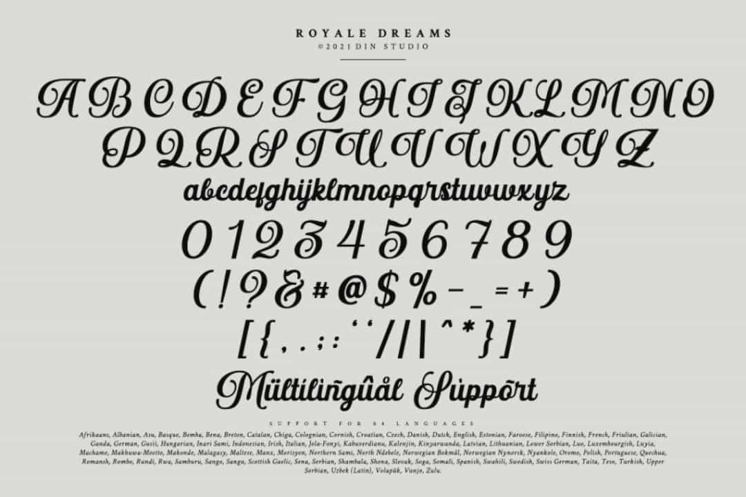 Royale Dreams Font Image 3