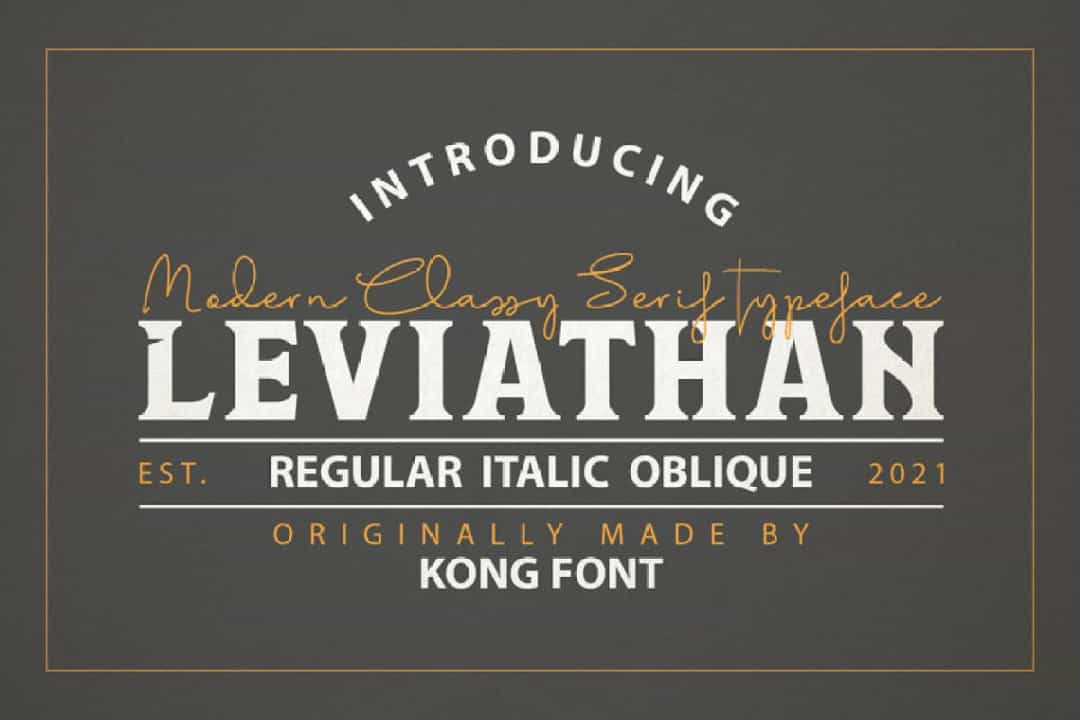 Leviathan Font Image 1
