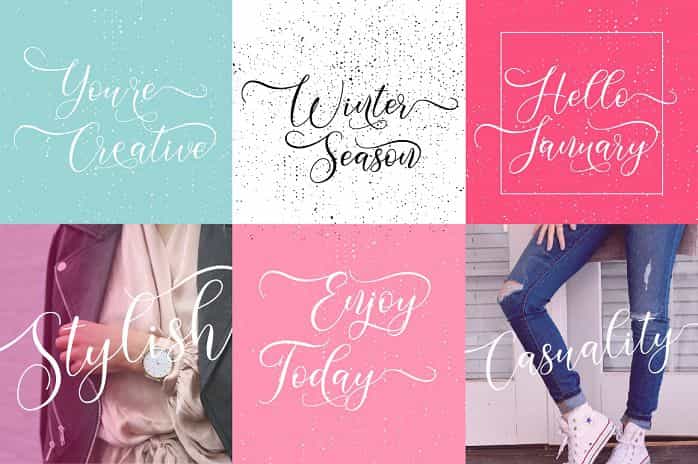 Gresya Script Font Image 2