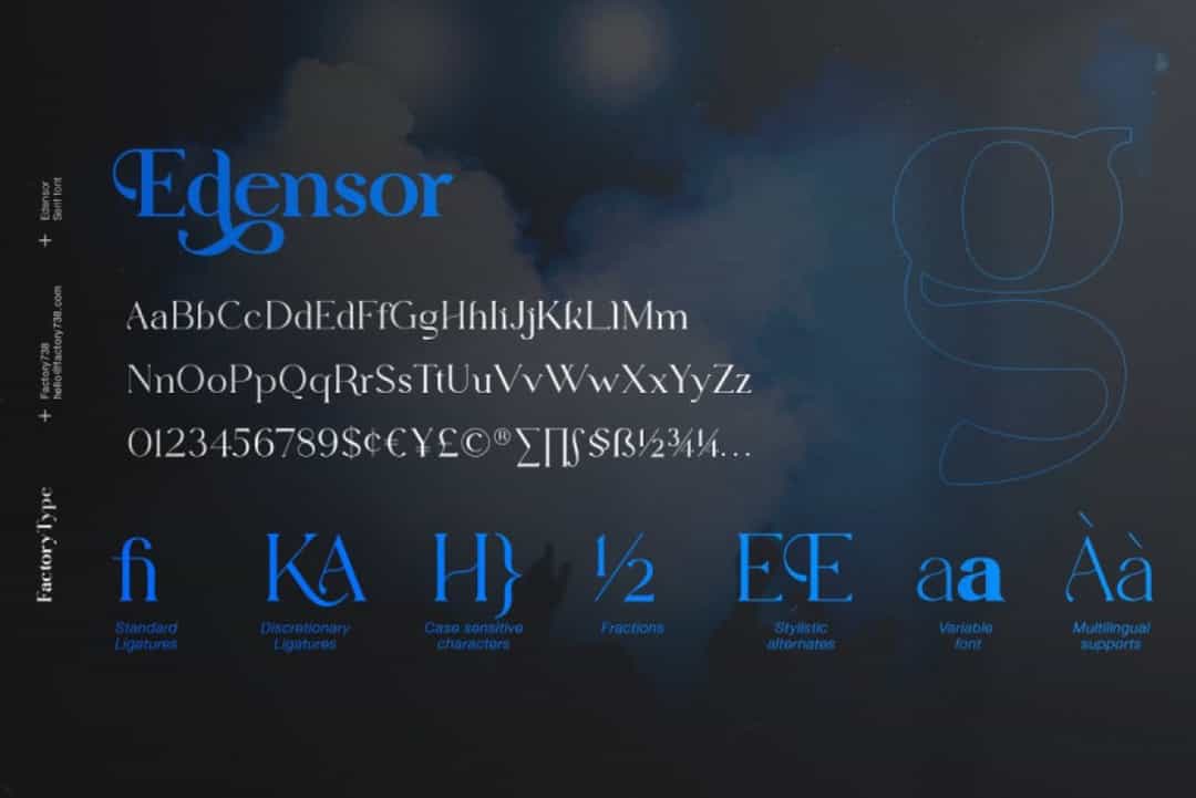 Edensor Font Image 3