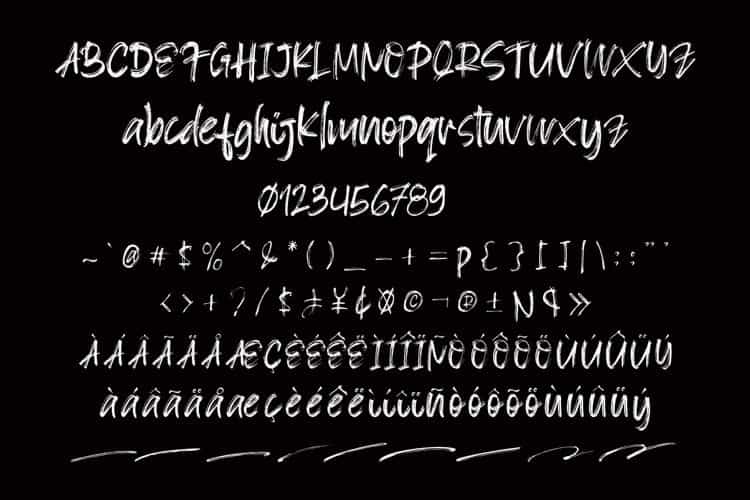 Blacksign Font Image 3