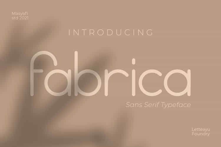 Fabrica Font Image 1