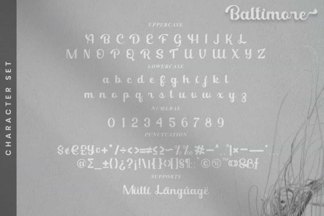 Baltimore Font Image 3