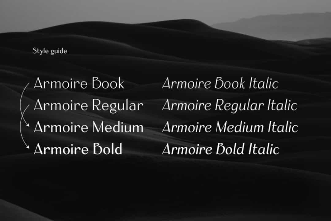 Armoire Font Family Image 2