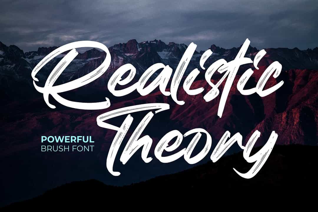 Realistic Theory Font Image 1