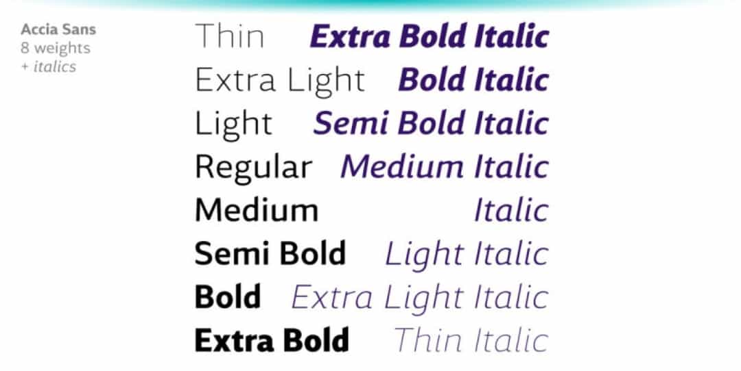 Accia Sans Font Image 2