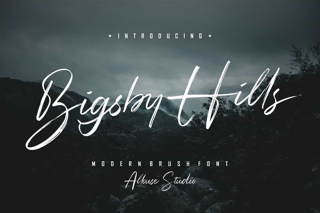Bigsby Hills Font Image 1