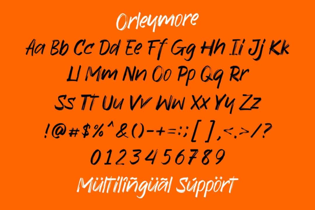 Orleymore Font Image 3