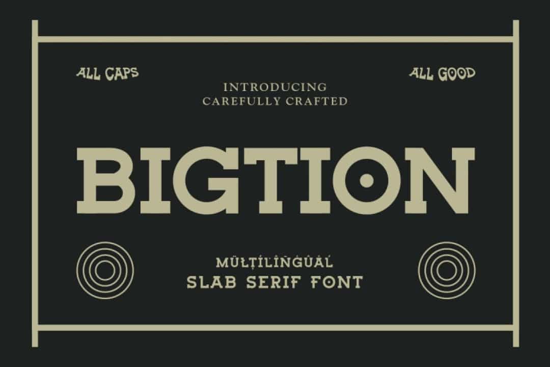 Bigtion Font Image 1