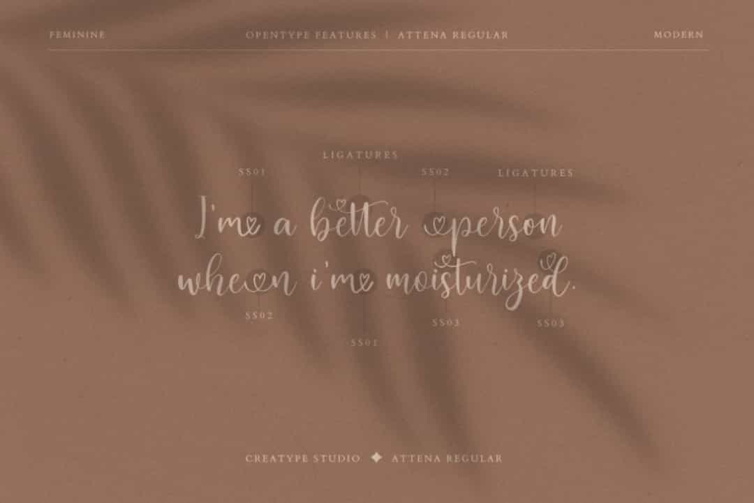 Attena Font Image 2
