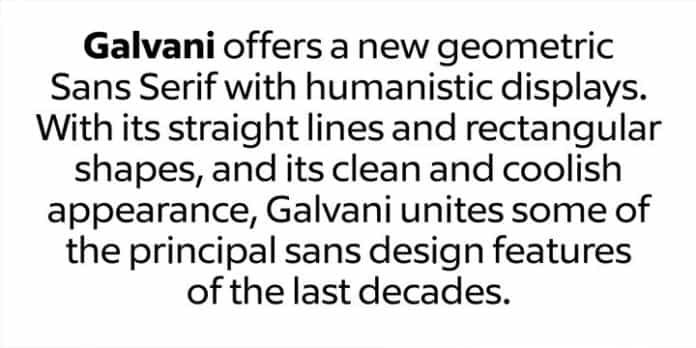 Galvani Font Image 3
