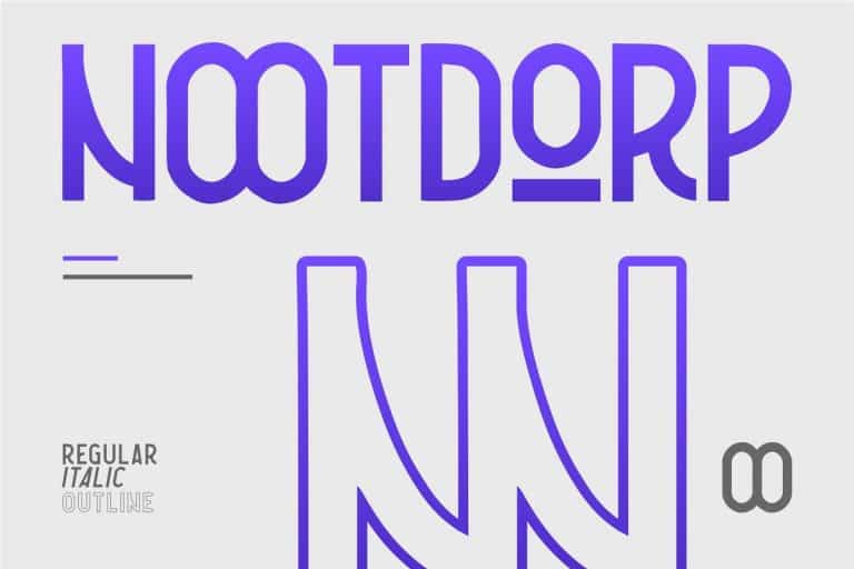 Nootdorp Typeface Image 1