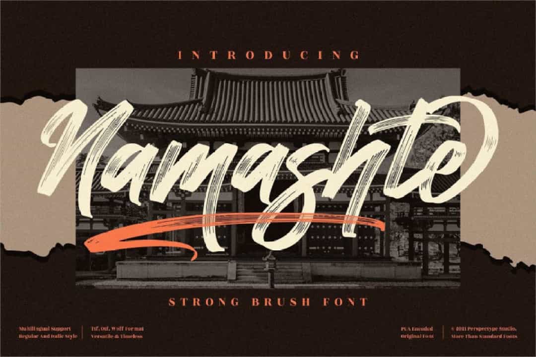 Namashte Font Image 1