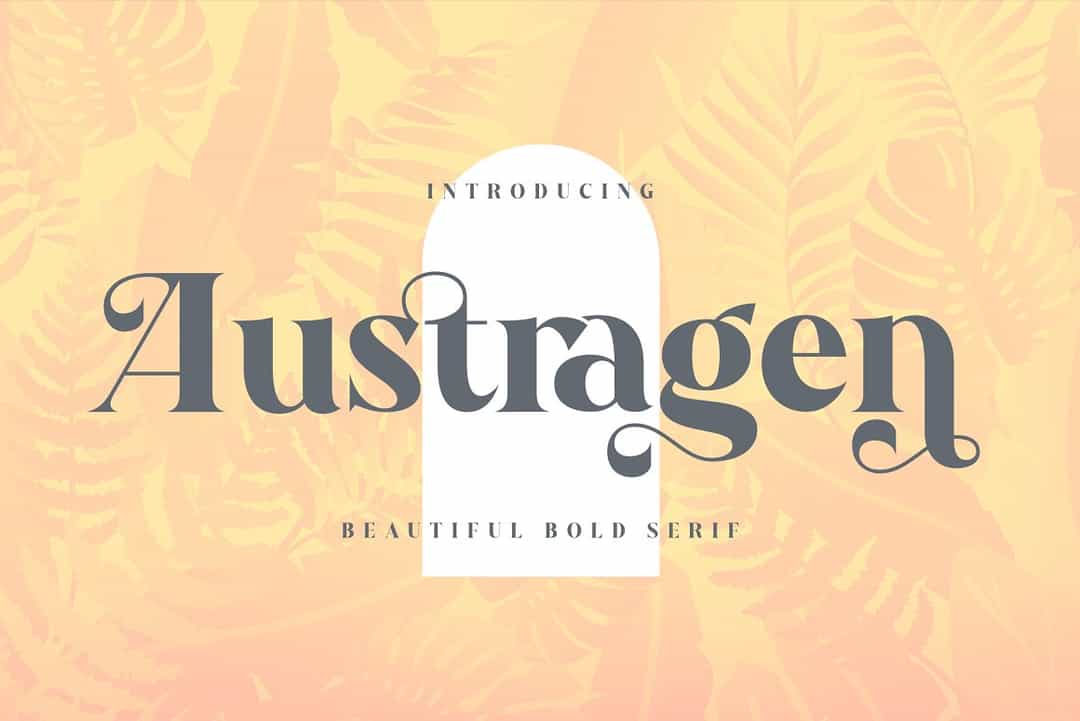 Austragen Font Image 1