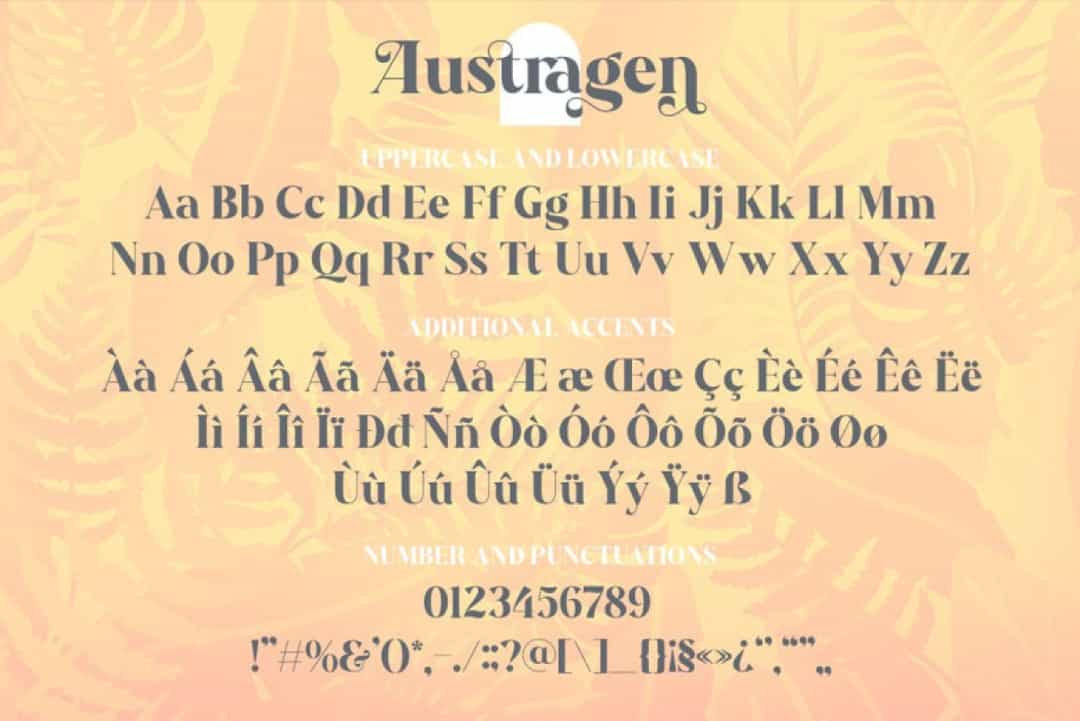 Austragen Font Image 2