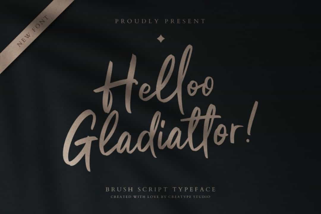 Helloo Gladiattor Font Image 1