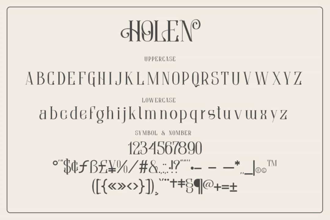 Holen Font Image 3