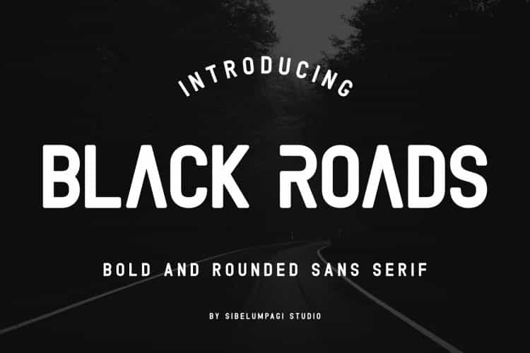 Black Roads Typeface Image 1