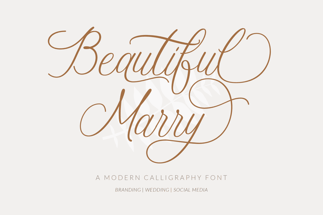 Beautiful Marry Font Image 1