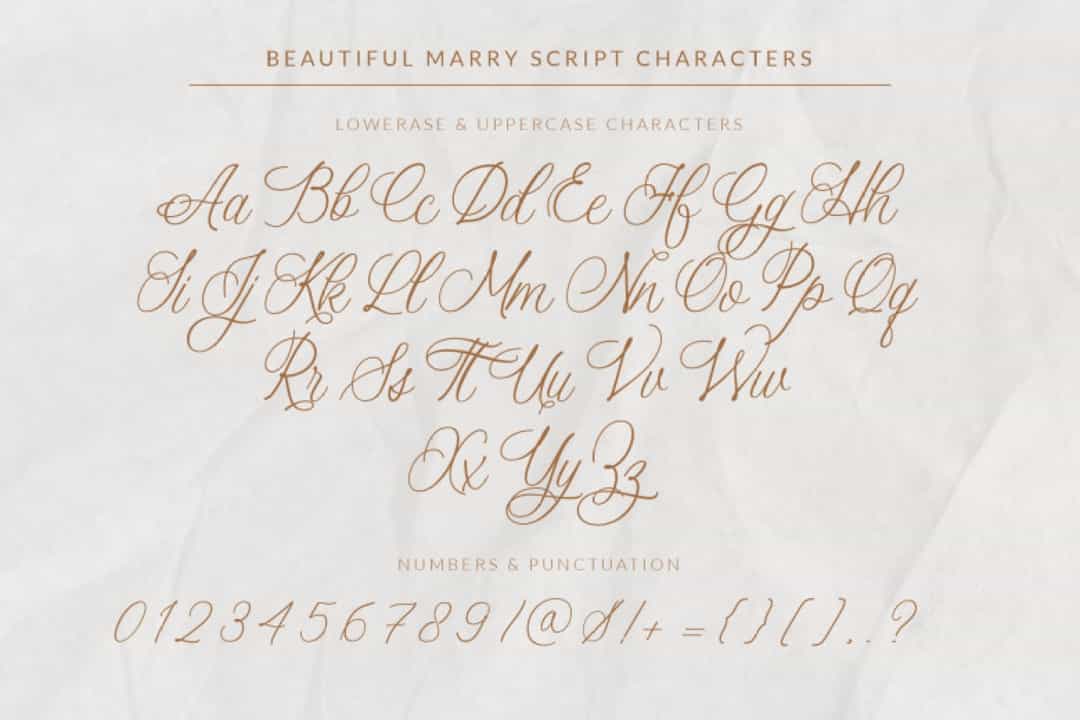 Beautiful Marry Font Image 3