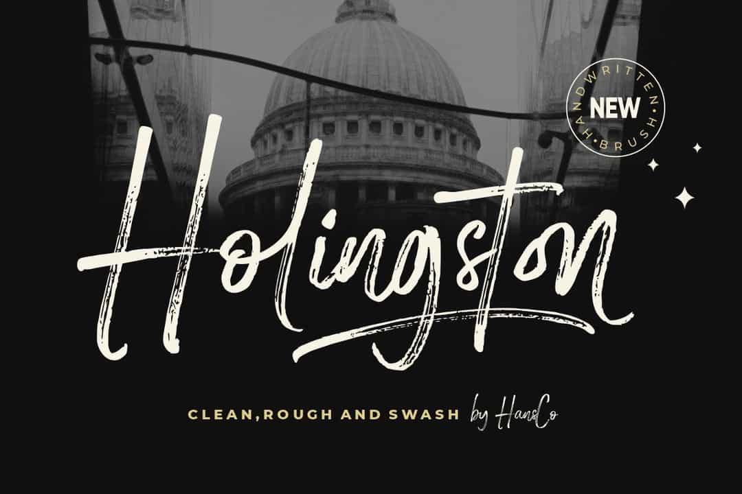 Holingston Font Image 1