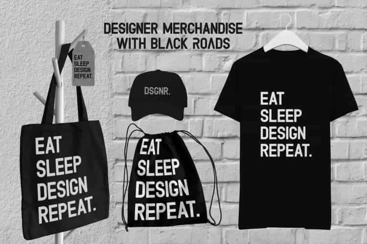 Black Roads Typeface Image 3