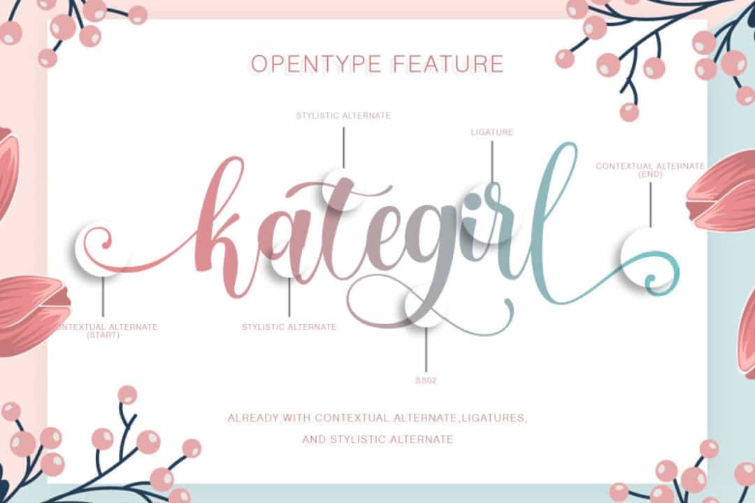 Birthella Font Image 2