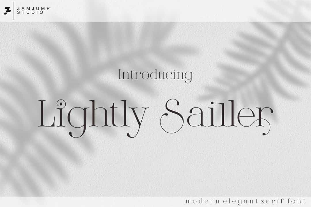 Lightly Sailler Font Image 1