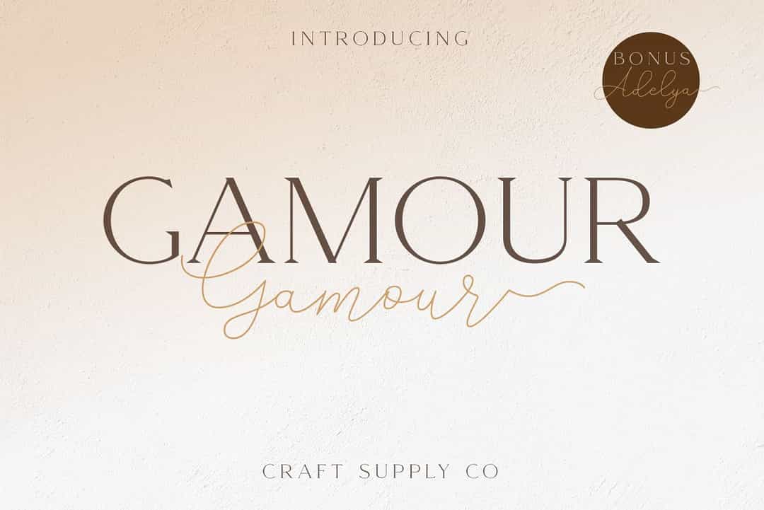 Gamour Font Image 1