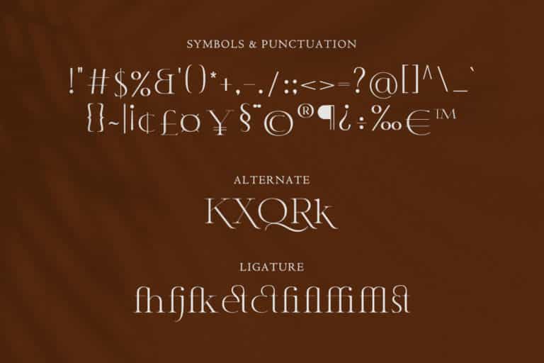 Classy Font Image 3