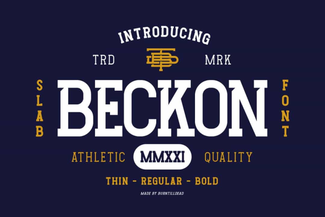 Beckon Font Image 1