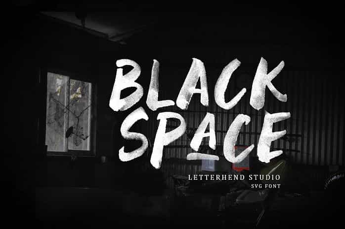 Black Space SVG Font Image 1