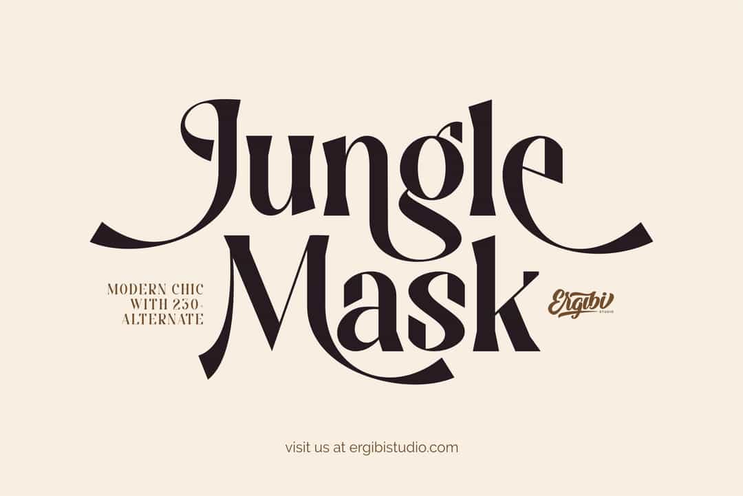 Jungle Mask Font Image 1